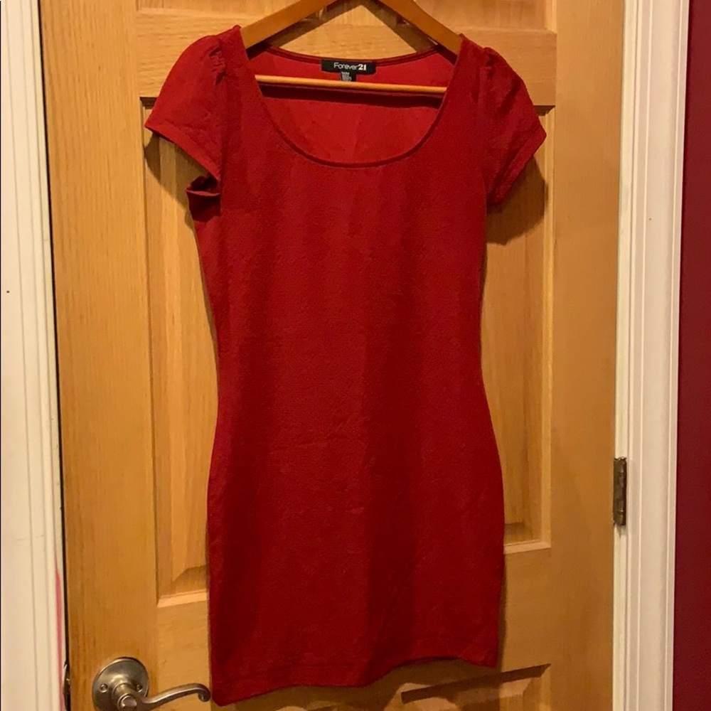 Red body con dress from Forever 21